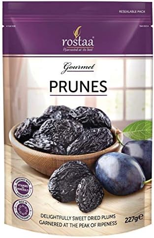 Indian dry nuts dry fuits Prunes Pitted Dried Plumps, 227g