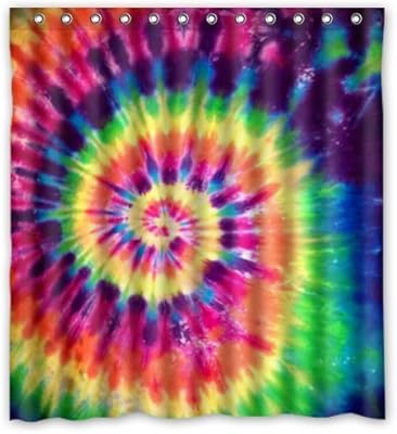 Amazon Com 66 Width X 72 Height Colorful Tie Dye Shower