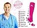 NEWZILL Medical Compression Socks for Women & Men Circulation 20-30 mmHg, Best for Running Athletic Hiking Travel Flight Nurses (Pink, L/XL)
