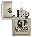 Zippo Army Lighters - Brushed Chrome Uncle Sam
