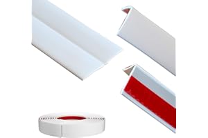 LaRolls Inside Outside Corner Molding Trim & Edge Protector, Peel and Stick, Flexible, Self -Adhesive, Wall Moulding for Base
