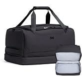 Knack Expandable Travel Duffel Bag, 35L-48L, 4-5 Day | Carry-on weekender has a 35L main compartment plus 13L hidden expansion for shoes or laundry and packs 4-5 days.