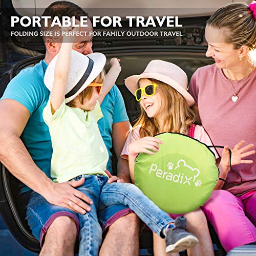 Peradix Kids Ball Pit Tent, 3 in 1 Pop Up Tent with UV Protection Sunshade Canopy and Basketball Hoop, Portable Kids Ball Pool Play Tent Indoor Outdoor Toys, Baby Paddling Pool for Birthday Christmas - Thumbnail 6