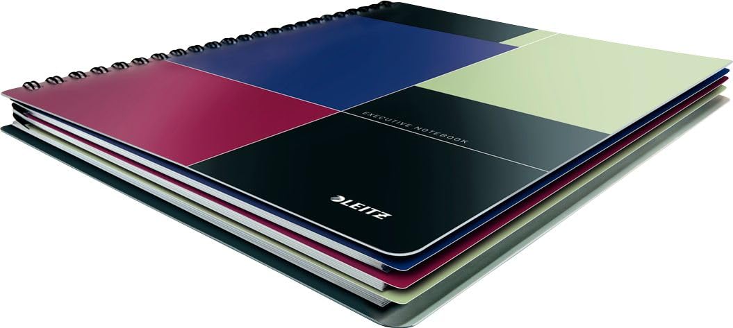 Leitz 44560000 Executive Notepad A5 Spiral Bound Squared Chequered Collegeblock A5 multicoloured