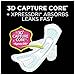 U by Kotex Unscented Heavy Absorbency Fitness Ultra Thin Pads with Wings, 26 Count