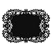 Hortense B. Hewitt Decorative Laser-Cut Paper Place Mats, Set of 12, Black