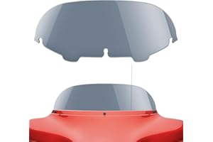 Amazicha 7" Smoke Tint Batwing Windshield Windscreen Wind Deflector 96-13 Compatible for Harley Davidson Touring Electra Street Glide 1996-2013