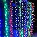 Window Curtain Icicle Lights, 304LED 9.8x9.8 Feet 8 Modes for Christmas Wedding Home Garden Party Show stages-Multi-color