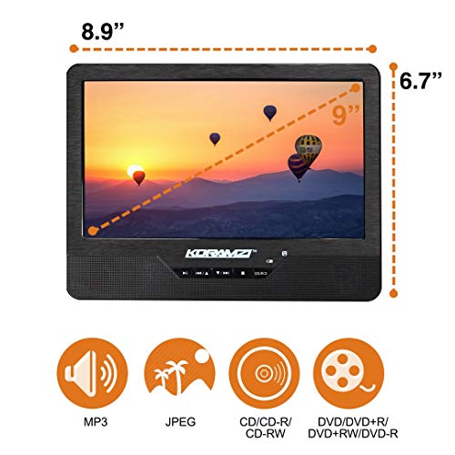 image for Koramzi PDVD-DK95 Portable 9
