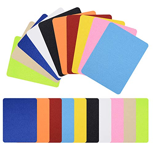 Iron on Patches Repair Kit 20 Pieces for Fabrics Clothing Jeans,10 Colors,4.9" x 3.7"