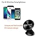 Sinuoda Magnetic Phone Car Mount Holder, Universal 360 Rotation Magnetic Car Phone Holder Stand, Metal Mobile Phone Holder for Car Dashboard Mount Leather Black