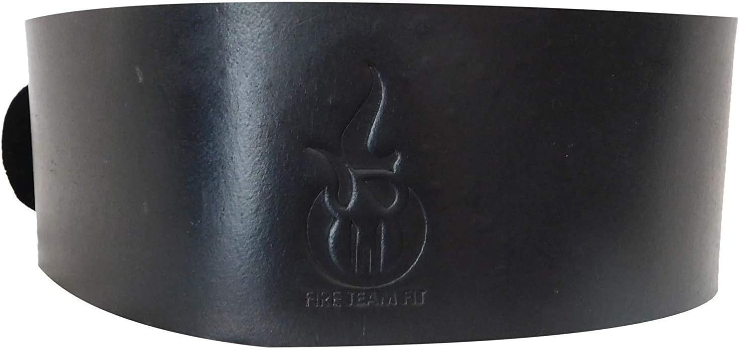 Fire Team Fit Genuine Leather Weight Lifting Belt |for Men and Women | Stabilizing Back Support