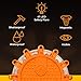 Boundery LED Road Flares Emergency Light Set - Roadside Safety Discs for Your Car Emergency Kit - 6-Pack Safety Discs to Hang or Stick to Vehicles & Boats