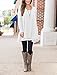Floral Find Women Long Sleeve A-line Tunic Top Scoop Neck Loose Fit Blouse Shirt Flowy Layered Hem (White, X-Large)