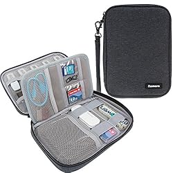 See Damero USB Flash Drive Bag for SD Cards, Power Banks, Memory Cards/ Waterproof External Hard Drive Case (Large, Black) Details