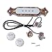 Kmise MI0300 Bronze Pearl Guitar Sound Hole Pickup Prewired Wiring Harness for 4 & 6 String Cigar Box