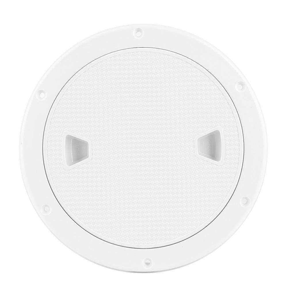 Deck Plate, 9.84in Deck Plate Round White Anti-UV Corrosion Resistant Boat Inspection Hatch Cover Replacement Inspection Hatch Cover hatch round cover ceiling cover plate