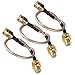 OdiySurveil(TM) RP-SMA Extension Cable, Male to Female Nut Bulkhead Crimp RG316 Coax Adaptor(20cm,Pack of 3)