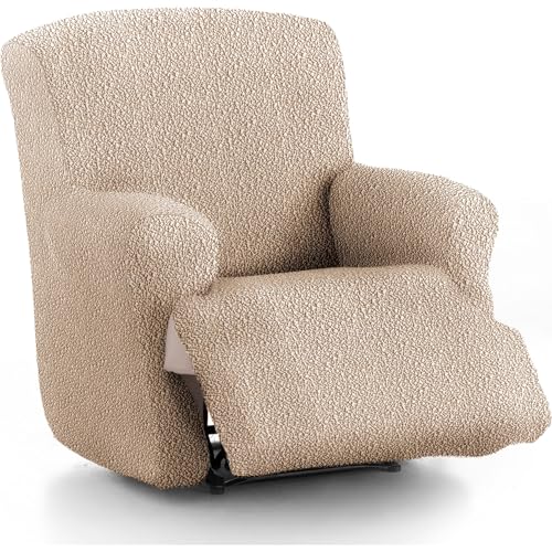 ECOMMERC3 Relax-Sesselbezug für Gelenke, bi-elastisch, mit Schaumstoff, Beige, atmungsaktiv und robust