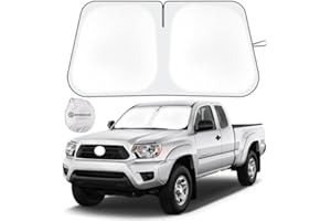 SHINEHOME Car Windshield Sun Shade Compatible with 2016 2017 2018 2019 2020 2021 2022 2023 2024 2025 2026 Toyota Tacoma Accessories Foldable Sunshade Truck Custom Windshield Sun Visor