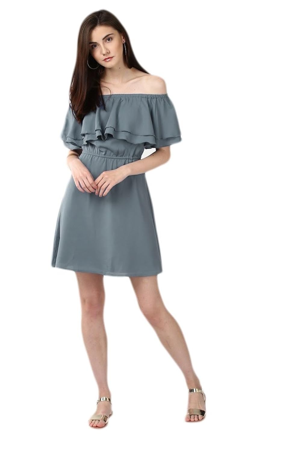 eyesonme women's crepe dress