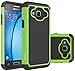 OEAGO Samsung Galaxy J3 6 (2016) Case, Galaxy J3 V J3V Case, Galaxy Sky Case, Galaxy Amp Prime Case, Galaxy Express Prime Case, Galaxy Sol Case, Shock-Absorption Dual Layer Protective Cover - Green