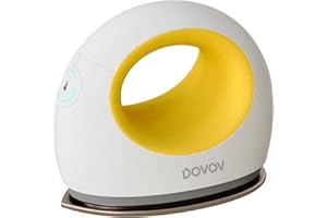 Dovov Mini Heat Press, Small Heat Press Machine for T Shirt, Shoes, Hats, Iron Press for Small HTV Vinyl Projects (Yellow)