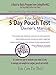 The 5 Day Pouch Test Owner's Manual