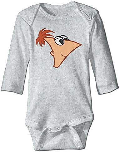 Phineas And Ferb Baby's Cotton Hanging Bodysuit Romper Playsuit Outfits Clothes Climbing Clothes Long Sleeve By Eagleagle