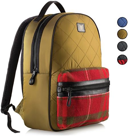 Laptop Backpack, for Men, Women. Stylish School and College Backpack for Girls and Boys. (Green Plaid)
