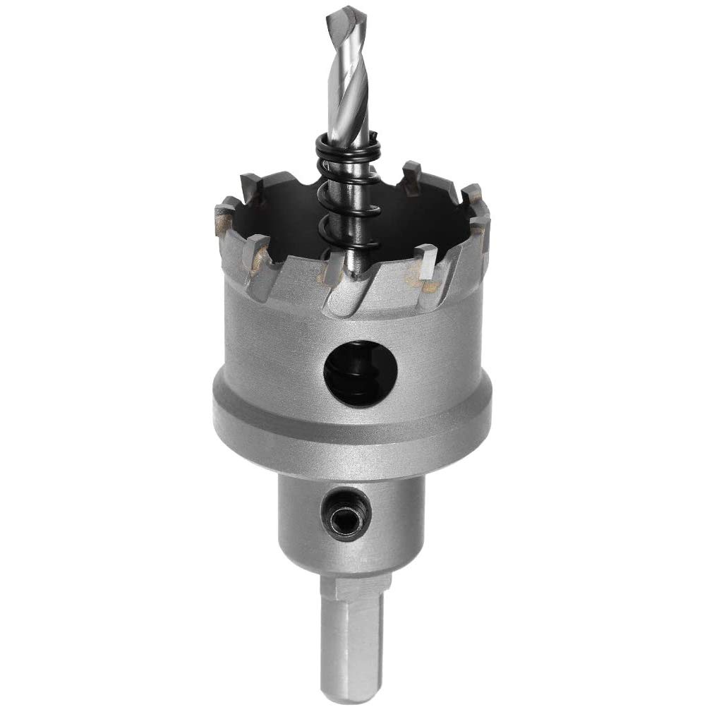 40mm TCT Hole Saw, 1-9/16” Cutting Diameter Tungsten Carbide Tipped Hole Cutter Opener Drill Bit, for Stainless Steel Metal Plate Aluminum