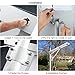 TENKOO Solar Street Lights Outdoor 26400mAH Lithium Battery Ultra Bright, Auto On/Off by PIR Motion/Light Sensor, LED Security Street Lights Dusk to Dawn for Outdoor Area Lighting