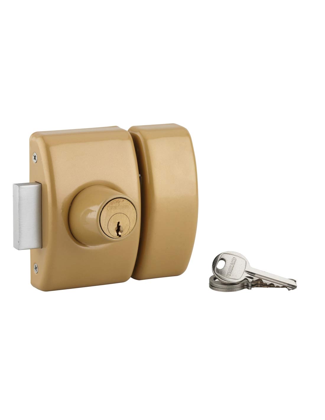 THIRARD 72505 VERROUS Glass Entry Door Locks, Bronze, 40 mm — image 1