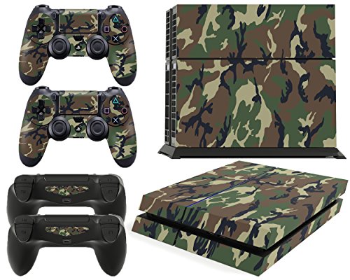 Gizmoz n Gadgetz GNG PS4 Console Camo Skin Decal Vinal Sticker + 2 Controller Skins Set