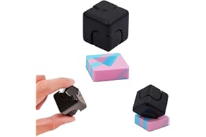 SAMILALAGO Desk-Fidget-Toys Spinner-Cube: Cool-Gadgets Metal Kinetic-Desk-Toys Office EDC-Toy with Silicone Base, ADHD Tools Cool-Stuff Thing Stress Relief Toy Gift for Kids Children Teens Adults Christmas
