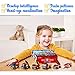 222Pcs Fire Rescue Vehicles Building Blocks Set , 6 Different Models filled in 6 Easter Eggs Including Fire Boat,Helicopters and Fire Truck for Kids Easter Egg Fillers, Easter Basket Fillers #1-#6