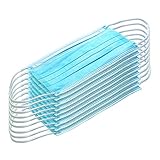 Disposable 3-Ply Face Mask Antiviral Medical Surgical Mask with Earloop Polypropylene Masks for Personal Health - 20 Pieces (Blue)