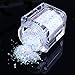 ECBASKET Thanksgiving Day 1 Pcs Snow white Fashion 3D Nail Art Glitter Confetti Nail Dust Powder ,Halloween Party Supplies
