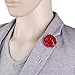 Men Lapel Flower Brooch Boutonniere Tuxedo Stick Pin Wine Red