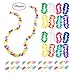 Neliblu Luau Party Supplies, Luau Bulk Party Pack includes 1 9' Jumbo Flower Lei Garland; 144 Paper Hibiscus Parasol Umbrellas; 25 Jumbo 36