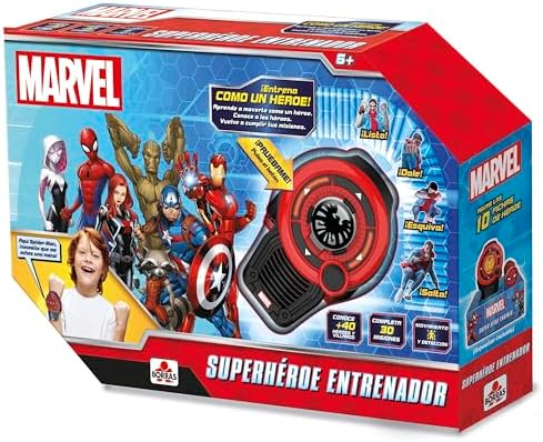 - Treinador de Super-Heróis Vingadores, Avançar para Completar Missões, Saltar, Lutar e Mover-se, Ouça Dicas dos Heróis do Universo Marvel, Dificuldade Progressiva, Idades a partir dos 5 anos (20002)