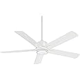 MINKA-AIRE F619L-WHF Stout 54" Ceiling Fan with LED Light and Remote Control in Flat White Finish