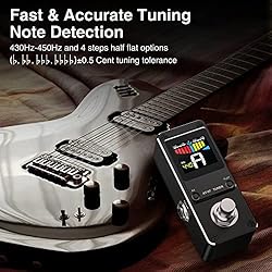 Guitar Tuner Pedal with True Bypass, Chromatic