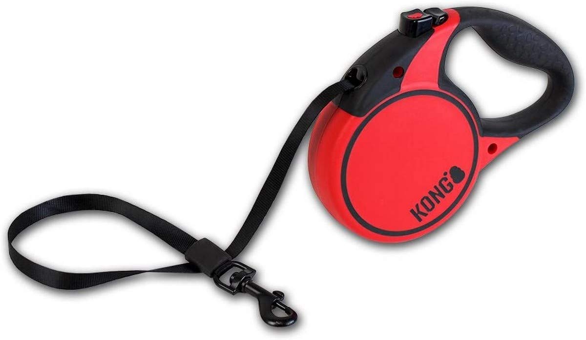 KONG Terrain Retractable Dog Leash, Medium, Red, 5m Tape