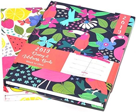 1x 2019 A6 Week to View Diary & Address Book Hardback Cover Design at Random