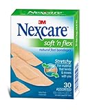 Nexcare Soft N Flex Natural Feel Bandages 2 Pack (Assorted Sizes 60 Count)