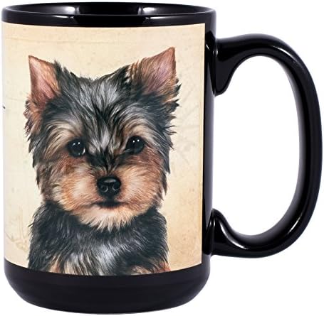Yorkie Dog Breed Traits Ceramic Stoneware 15 Ounce Mug