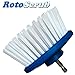 RotoScrub Multi-Purpose Drill Brush Attachment, Showers, Tubs, Carpet, Tile, Grout, Medium Bristle for Ultimate Cleaning Power