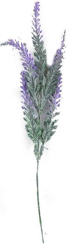 Amazon ラベンダープラスチック造花ロマンチックなプロヴァンス紫のブーケと緑の葉結婚式ホームテーブルデコレーション偽花 Purple Branch 1 Pc 造花 オンライン通販