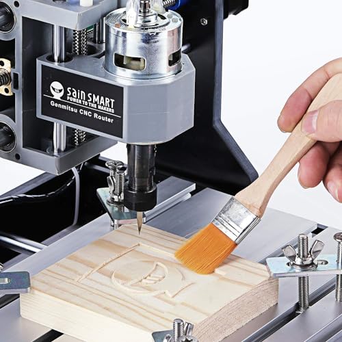 Genmitsu CNC 3018-PRO Router Kit GRBL Control 3 Axis Plastic Acrylic PCB PVC Wood Carving Milling Engraving Machine with Offline Controller, XYZ Working Area 300 x 180 x 45mm